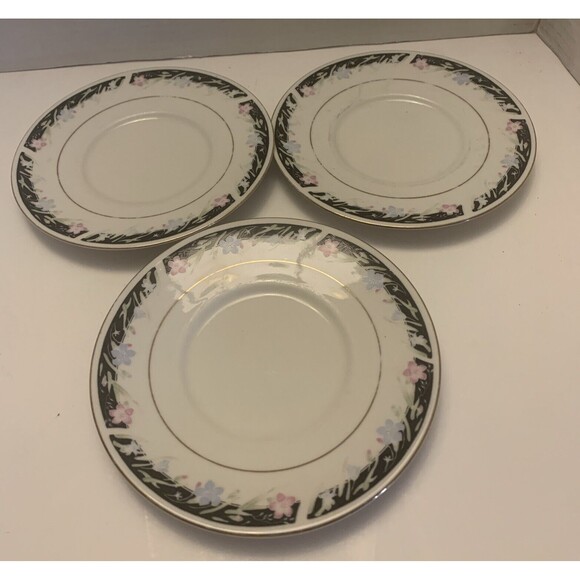 Lot Of 3 1988 China Pearl Stoneware  Serena Salad Plates 6in - Picture 1 of 5